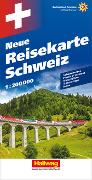 Schweiz Neue Reisekarte Strassenkarte 1:200 000. 1:200'000