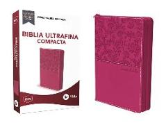 RVR Santa Biblia Ultrafina Compacta, Leathersoft con cierre