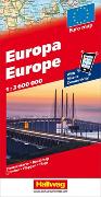 Europa Strassenkarte 1:3,6 Mio. 1:3'600'000